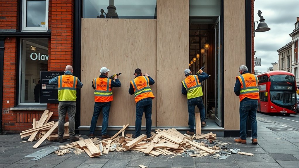 Boarding Up Security Slough