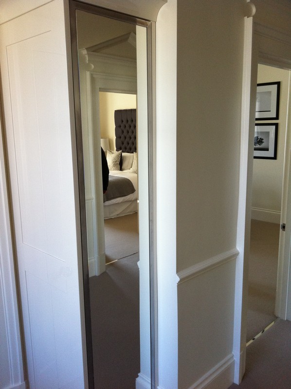Full-length wardrobe mirror fitted in Slough home